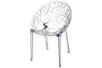 Siesta Crystal stapelbare stoel - Transparant, Nieuw, Overige materialen, Verzenden