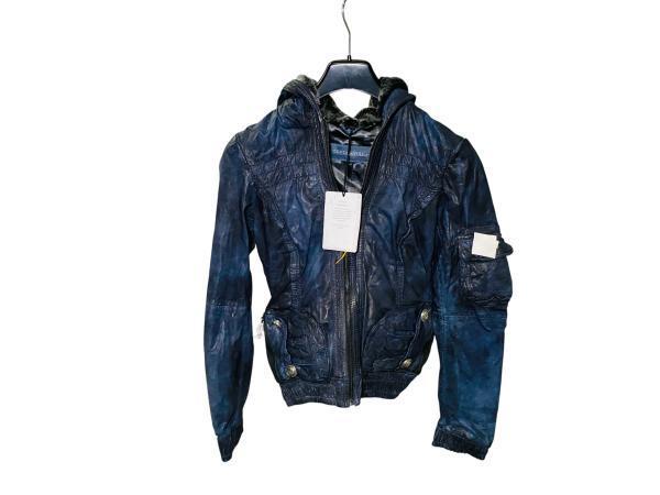 Veiling - FredsBruder | Dames Leren Jas | Washed Blue, Kleding | Dames, Jassen | Winter, Nieuw