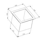 Reserve Toiletrolhouder Inbouw AQS Geborsteld Gunmetal, Ophalen of Verzenden, Nieuw