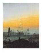 Kunstdruk Caspar David Friedrich - Der Greifswalder Hafen, Verzenden, Nieuw