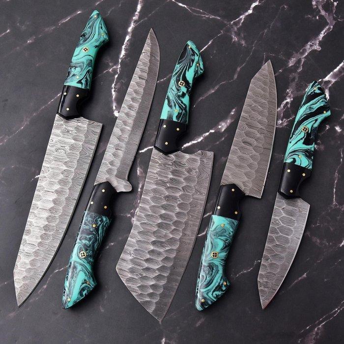 table set - Keukenmes - Staal - Noord Amerika, Antiek en Kunst, Antiek | Keukenbenodigdheden