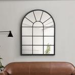 [en.casa] Spiegel Villalago hangend 80x60 cm zwart mat, Huis en Inrichting, Woonaccessoires | Spiegels, Verzenden, Nieuw