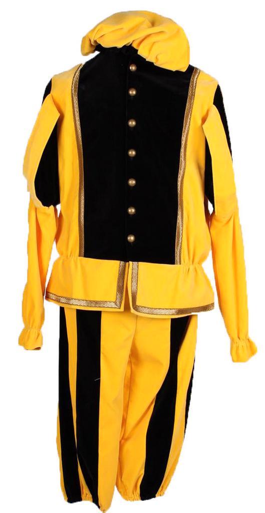Pietenpak Valencia Geel-Zwart - XXL, Diversen, Sinterklaas, Verzenden