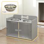 TRUUSK Verhoogd Voederstation met 2 Roestvrij Stalen Kommen, Verzenden, Nieuw