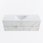 MONDIAZ VICA 140cm badmeubel onderkast Carrara 2 lades., Ophalen of Verzenden, Nieuw, Bad