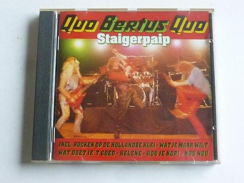 Quo Bertus Quo - Staigerpaip, Cd's en Dvd's, Cd's | Pop, Verzenden