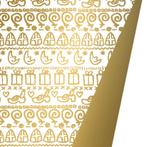 Inpakpapier Sinterklaas  Dubbelzijdig Goud - Breedte 70 cm -, Diversen, Sinterklaas, Ophalen of Verzenden, Nieuw