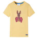 vidaXL Kindershirt met korte mouwen 140 geel, Verzenden, Nieuw