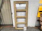 Veiling - Hillhout enkele deur in kozijn met ramen 102x218cm, Doe-het-zelf en Verbouw, Deuren en Horren, Nieuw