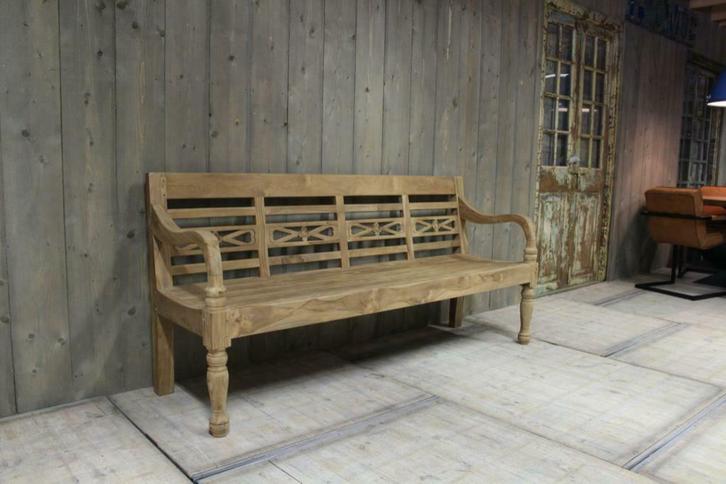 Tuinbank van teak hout , Tuin Bank Stationsbank vanaf €170, Tuin en Terras, Tuinsets en Loungesets, Bank, Nieuw, Hardhout, Ophalen of Verzenden