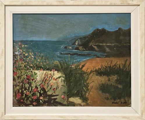 Abdel Kader (1852-1940) - Marina libica, Antiek en Kunst, Kunst | Schilderijen | Klassiek
