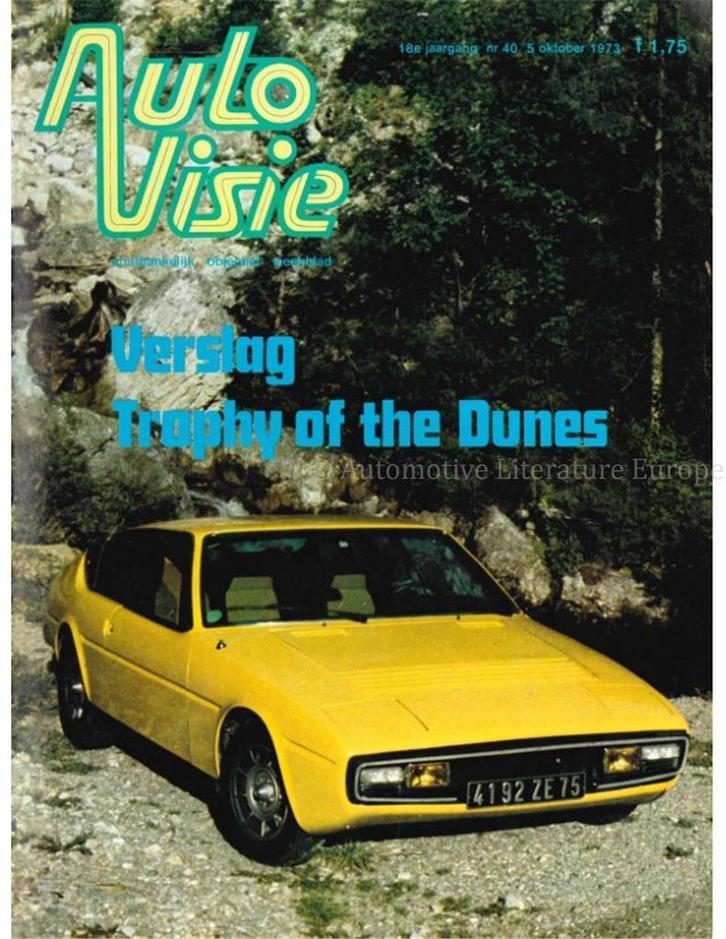 1973 AUTOVISIE MAGAZINE 40 NEDERLANDS, Boeken, Auto's | Folders en Tijdschriften