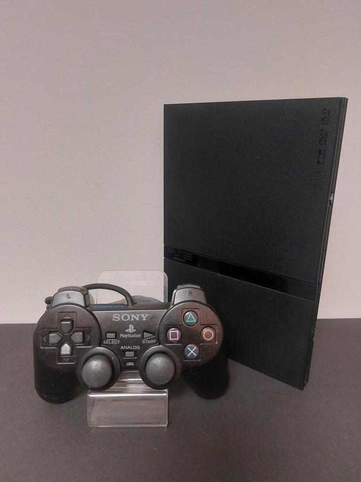 Zwarte Slim Playstation 2 (SCPH-70004) + Originele, Spelcomputers en Games, Spelcomputers | Sony PlayStation 2, Ophalen of Verzenden