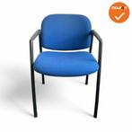 Vergaderstoel - Ahrend 320 - blauwe stoffering - zwart frame, Vergader- of Presentatieruimte, Ophalen of Verzenden, Gebruikt, Stoel