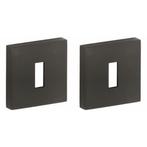 Set van twee sleutelplaatjes Model 06 PVD mat zwart, Verzenden, Nieuw