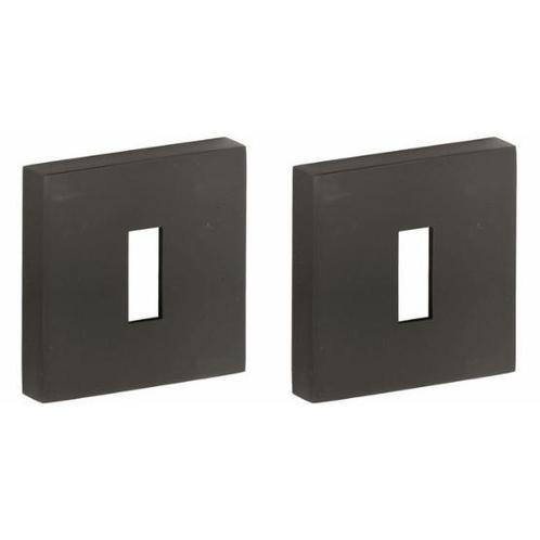 Set van twee sleutelplaatjes Model 06 PVD mat zwart, Doe-het-zelf en Verbouw, Hang- en Sluitwerk, Verzenden