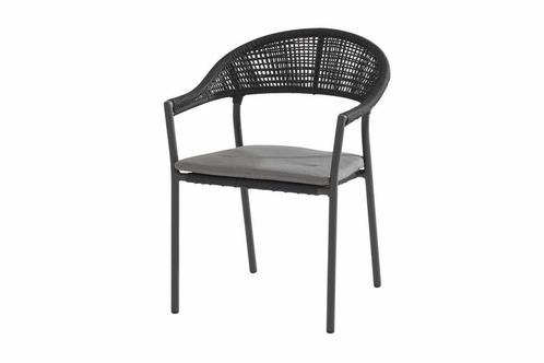 Taste by 4 Seasons Sienna stapelbare tuinstoel antraciet |, Tuin en Terras, Tuinsets en Loungesets, Ophalen of Verzenden