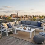 Fabri hoek loungeset 5 delig aluminium wit, Ophalen of Verzenden, Nieuw, Aluminium