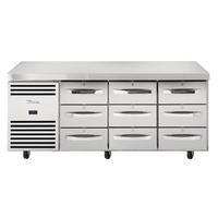 Koelwerkbank met 3x 3 laden | TCR1/3-CL-SS-3D-3D-3D, Zakelijke goederen, Horeca | Keukenapparatuur, Ophalen of Verzenden