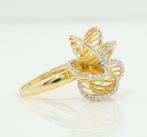 Statement ring - 14 karaat Geel goud - 0.83ct. tw. Diamant