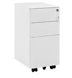 Mobiele Metalen Archiefkast met Slot – 3 Lades, 30x60x45 cm, Verzenden, Nieuw in verpakking