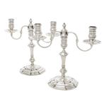 Nayler Brothers, London - Kandelaber (2) - .925 zilver -