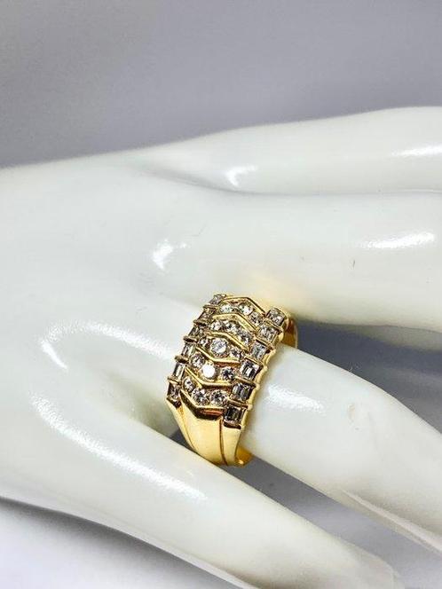 Pala Diamond - Statement ring - 18 karaat Geel goud -, Sieraden, Tassen en Uiterlijk, Antieke sieraden