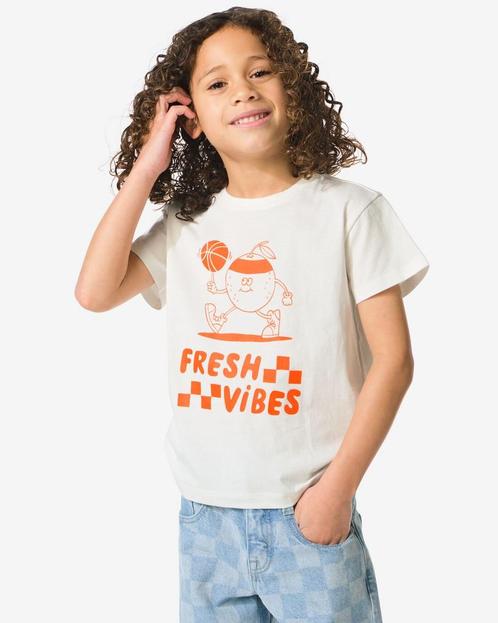 HEMA Kinder T-shirt Koningsdag gebroken wit, Kinderen en Baby's, Kinderkleding | Overige, Nieuw, Verzenden