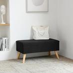 [en.casa] Bankje Salford met opbergruimte 79x39,5x39,5 cm zw, Huis en Inrichting, Slaapkamer | Slaapbanken, Verzenden, Nieuw