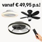 Plafondventilator met LED verlichting – Vanaf €49,95!, Witgoed en Apparatuur, Ventilatoren, Ventilator met afstandsbediening, Nieuw
