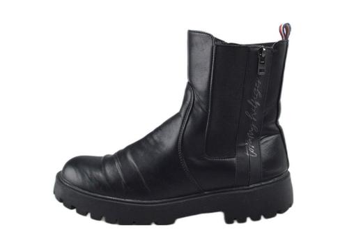Tommy Hilfiger Chelsea Boots in maat 40 Zwart | 25% extra, Kleding | Dames, Schoenen, Zwart, Gedragen, Overige typen, Verzenden