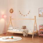 Kinderbed Siikajoki Tipi hoog uitvoering 90x200 cm naturel e, Huis en Inrichting, Slaapkamer | Bedden, Verzenden, Nieuw