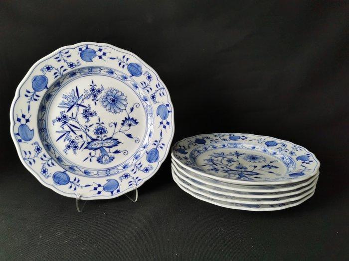 Meissen - Cipolla Blu - 6 piatti da cena - D.25cm - 1.Wahl -, Antiek en Kunst, Antiek | Meubels | Tafels