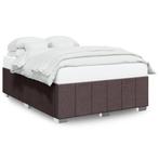 Stijlvol Donkerbruin Bedframe 160x200 - Retourdeal - Upgr..., Huis en Inrichting, Bruin, Ophalen of Verzenden, 200 cm, Stof