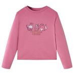 vidaXL Kindershirt met lange mouwen 104 frambooskleurig, Verzenden, Nieuw