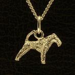 Gouden Lakeland Terrier met staart ketting hanger - klein, Verzenden, Nieuw