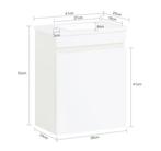 Hangend badkamermeubel met wastafel en opbergkast, Verzenden, Nieuw