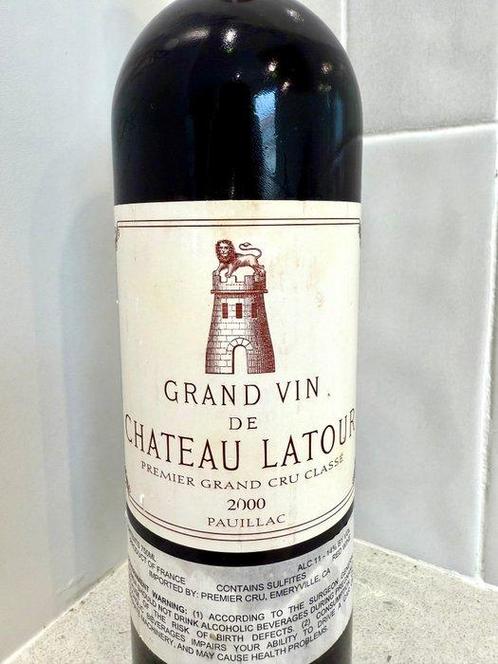 2000 Chateau Latour - Pauillac 1er Grand Cru Classé - 1 Fles, Verzamelen, Wijnen