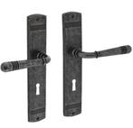 Intersteel deurklink Helena op schild SL72 oud grijs, Doe-het-zelf en Verbouw, Hang- en Sluitwerk, Verzenden, Nieuw