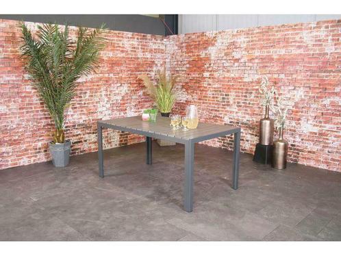 Sensline jersey tuintafel polywood 160 antraciet, Tuin en Terras, Tuintafels, Nieuw, Rechthoekig