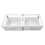 IVOL Wasmachine en droger verhoger - 2 lades - Wit - 127.5 x, Verzenden, Zo goed als nieuw