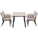Garden Impressions Kalibo tuinset 5-delig - Penedo tuintafel, Verzenden, Nieuw