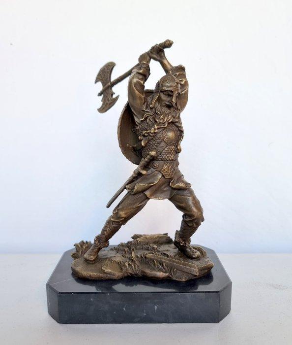 Beeldje - Viking - warrior - Brons, Marmer, Antiek en Kunst, Kunst | Designobjecten