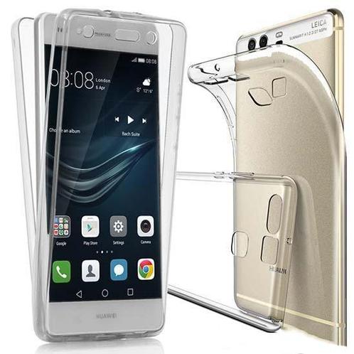 Huawei P9 360° Full Cover Transparant TPU Hoesje, Telecommunicatie, Mobiele telefoons | Hoesjes en Frontjes | Overige merken, Nieuw