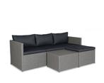 Chaise Longue Loungeset Cartagena Grijs Wicker The Outsider, Tuin en Terras, Tuinbanken, Verzenden, Nieuw