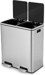 2dekans | Coast Dubbele Prullenbak - 2x30L - Uitneembare, Huis en Inrichting, Woonaccessoires | Prullenbakken, Ophalen of Verzenden