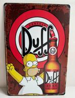 Plaque Publicitary The Simpsons Duff Beer - Figuur - Metaal, Cd's en Dvd's, Dvd's | Tekenfilms en Animatie, Nieuw in verpakking
