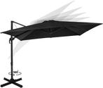 2dekans | VONROC Premium Zweefparasol Pisogne 300x300cm –, Ophalen of Verzenden, Zo goed als nieuw