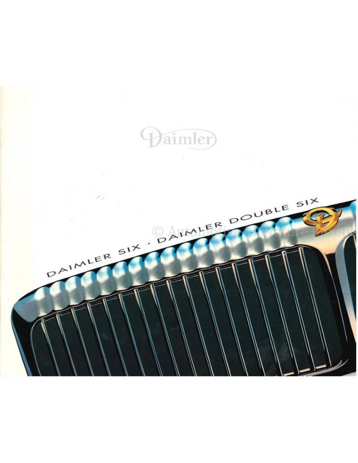 1995 DAIMLER SIX | | DOUBLE SIX BROCHURE ENGELS, Boeken, Auto's | Folders en Tijdschriften