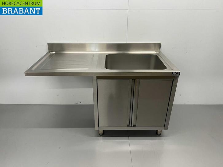 RVS Spoeltafel Spoelbak klapdeuren Premium-line 140 cm, Zakelijke goederen, Horeca | Keukenapparatuur, Nieuw in verpakking, Ophalen of Verzenden